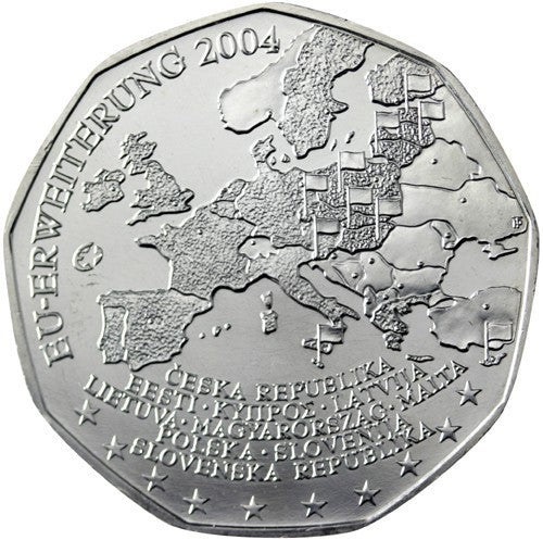 5 Euro Rakúsko 2004 Rozšírenie EU (UNC)