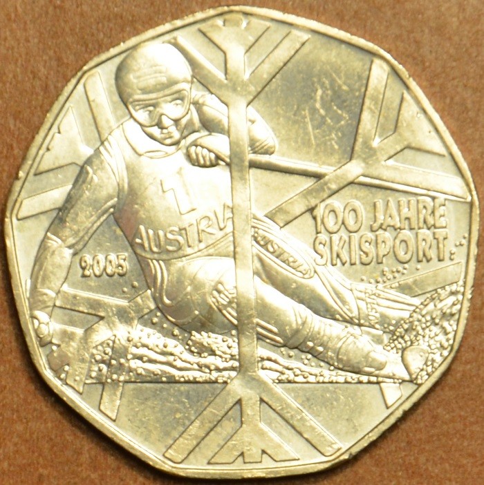 5 Euro Rakúsko 2005 - Lyžovanie (UNC)