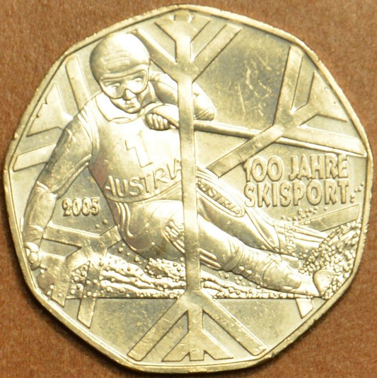 5 Euro Rakúsko 2005 - Lyžovanie (UNC)