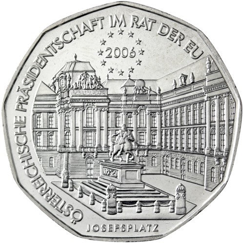 5 Euro Rakúsko 2006 - Predsedníctvo EU (UNC)