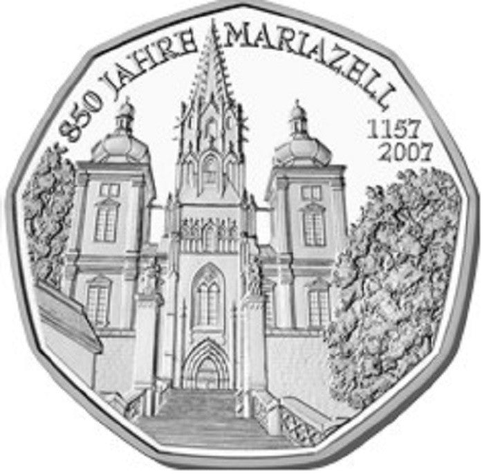 5 Euro Rakúsko 2007 - Mariazell (UNC)
