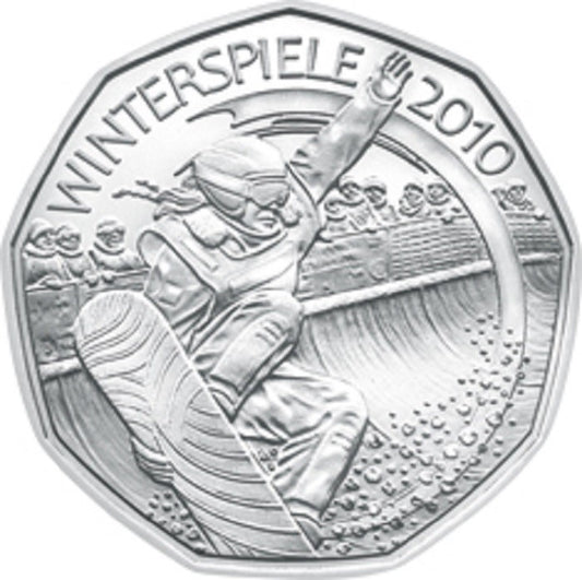 5 Euro Rakúsko 2010 Snowboard (UNC)