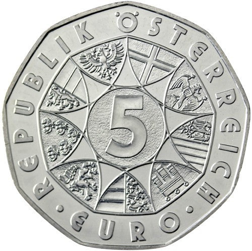 5 Euro Rakúsko 2010 Snowboard (UNC)