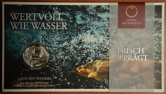 5 Euro Rakúsko 2013 Land des Wassers (BU)