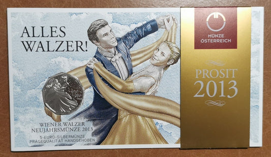 5 Euro Rakúsko 2013 Wiener Walz (BU)