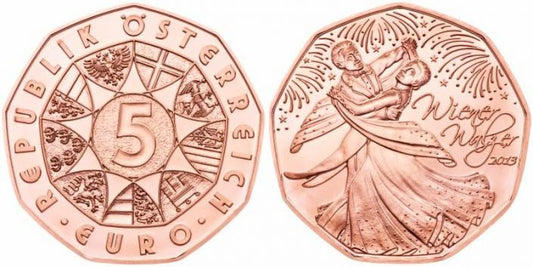5 Euro Rakúsko 2013 Wiener Walz (UNC)