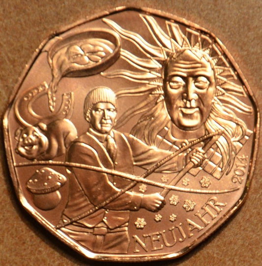 5 Euro Rakúsko 2014 Dar šťastia (UNC)