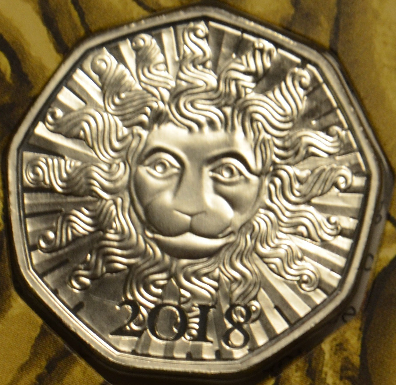 5 Euro Rakúsko 2018 Novoročná minca (BU)