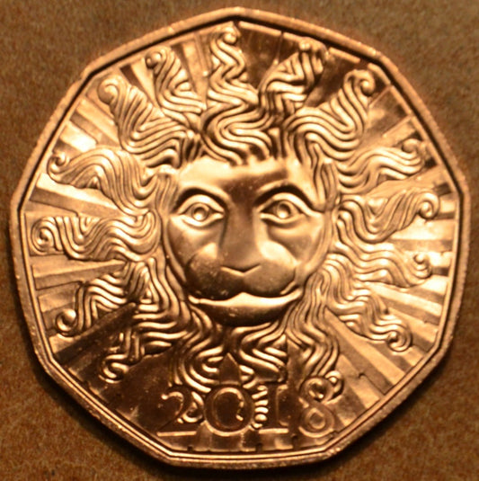 5 Euro Rakúsko 2018 Novoročná minca (UNC)