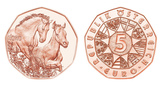 5 Euro Rakúsko 2020 Priatelia na celý život (UNC)