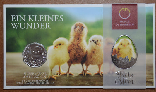 5 Euro Rakúsko 2021 - Veľkonočná minca (BU)