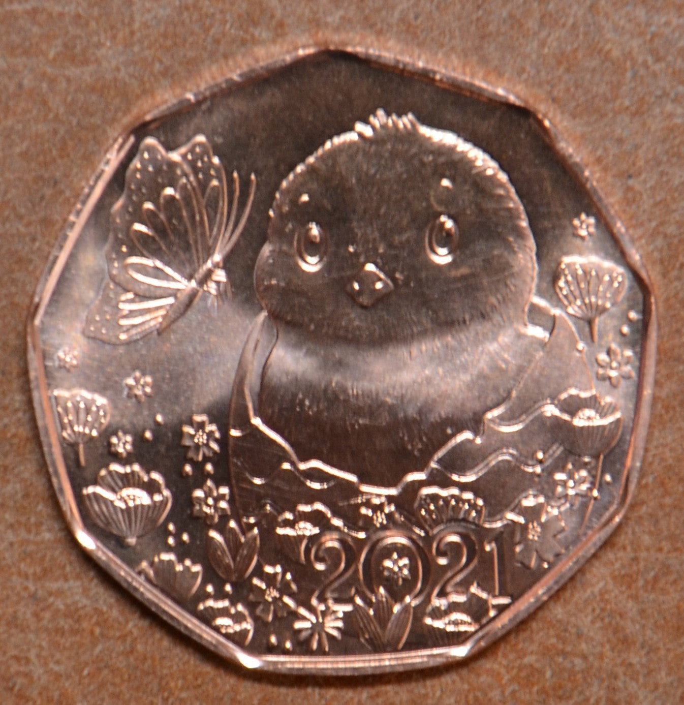5 Euro Rakúsko 2021 - Veľkonočná minca (UNC)