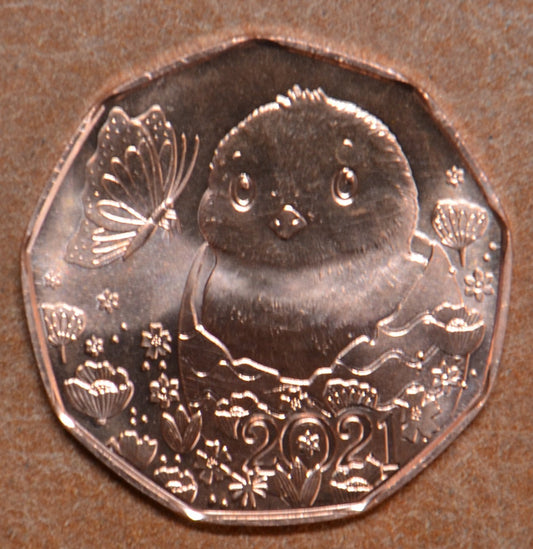 5 Euro Rakúsko 2021 - Veľkonočná minca (UNC)