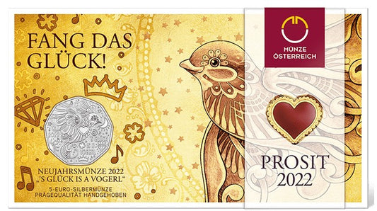 5 Euro Rakúsko 2022 - Novoročná minca (BU)