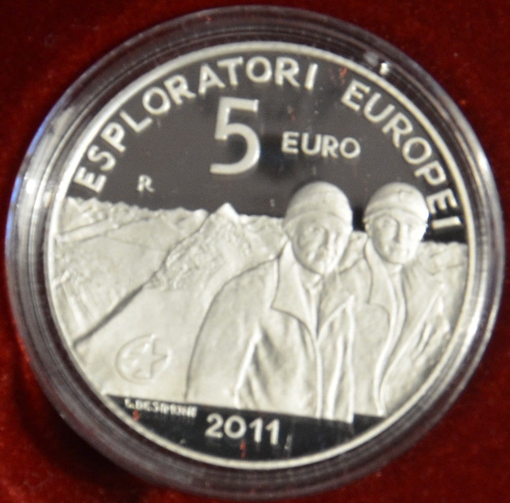 5 Euro San Marino 2011 - Európski objavitelia (Proof)