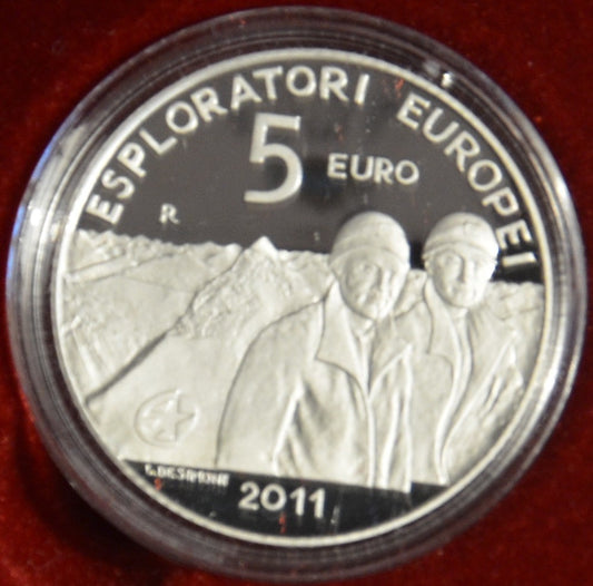 5 Euro San Marino 2011 - Európski objavitelia (Proof)