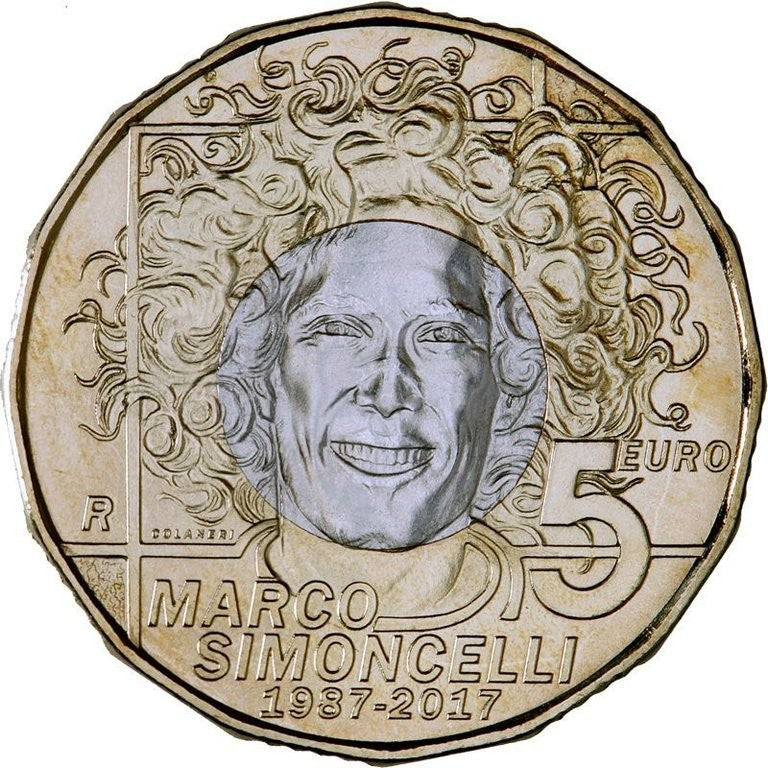 5 Euro San Marino 2017 - Marco Simoncelli (UNC)