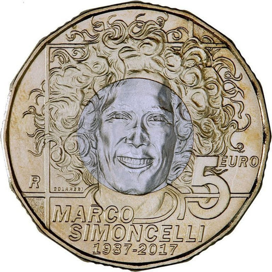 5 Euro San Marino 2017 - Marco Simoncelli (UNC)