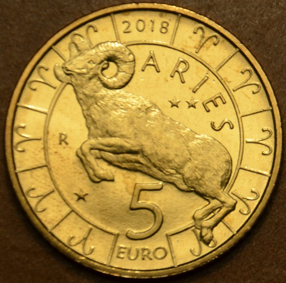 5 Euro San Marino 2018 Zodiac: Baran (UNC)