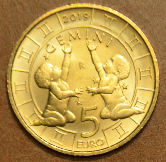 5 Euro San Marino 2019 Zodiac: Blíženci (UNC)