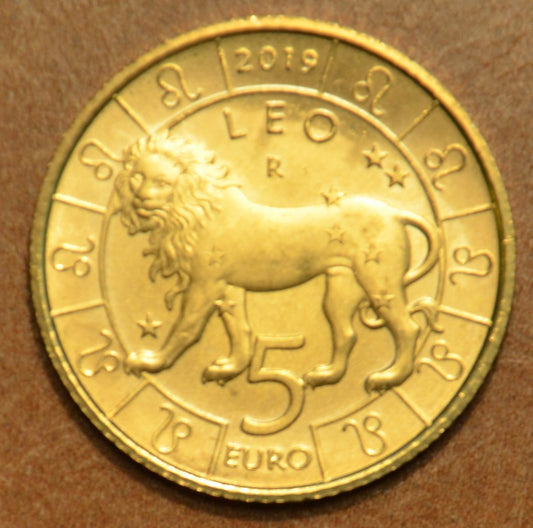 5 Euro San Marino 2019 Zodiac: Lev (UNC)