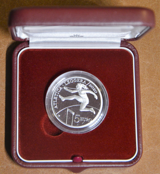 5 Euro San Marino 2020 - Atletické majstrovstvá (Proof)