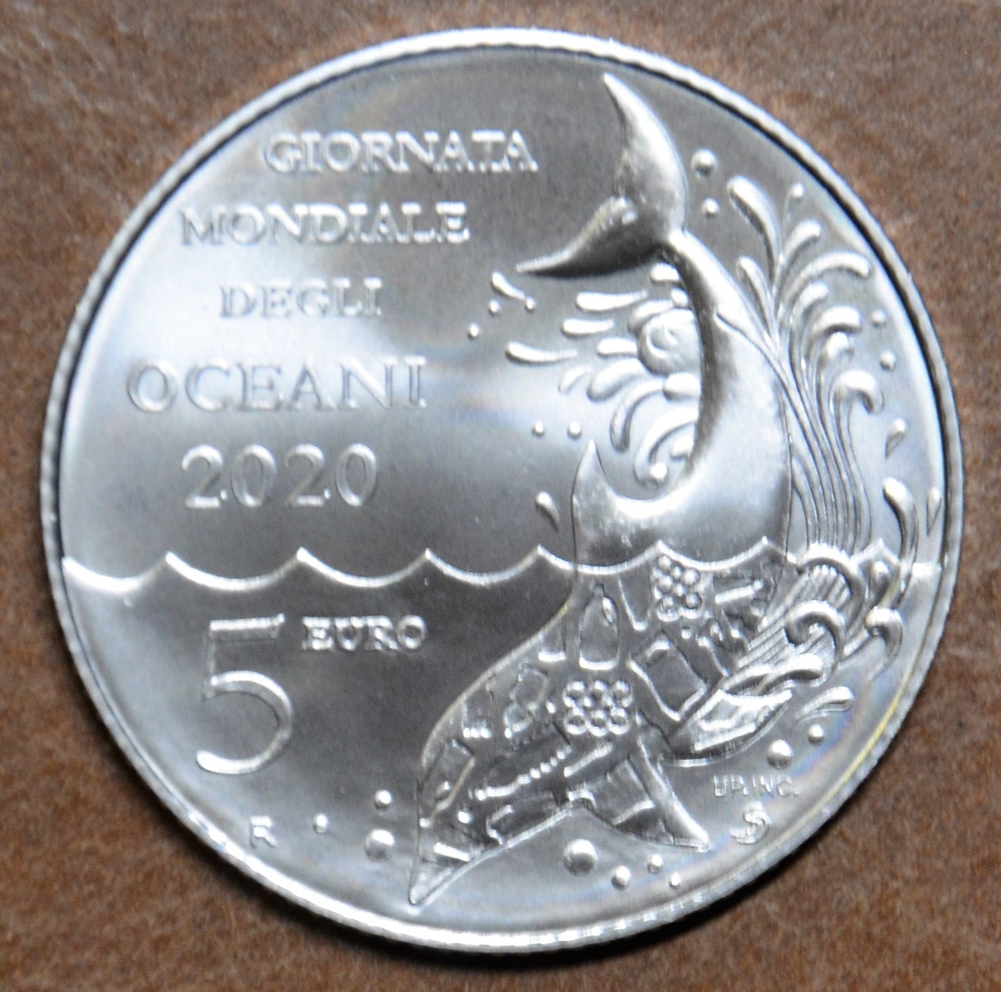 5 Euro San Marino 2020 - Svetový deň oceánov (BU)