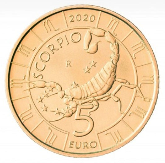 5 Euro San Marino 2020 Zodiac: Škorpión (UNC)