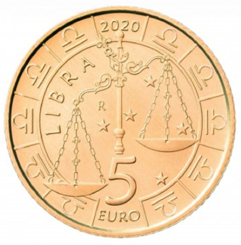 5 Euro San Marino 2020 Zodiac: Váhy (UNC)