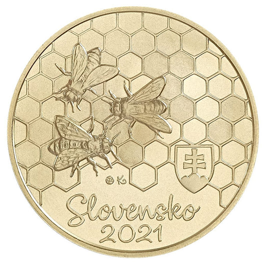 5 Euro Slovensko 2021 - Včela medonosná (UNC)