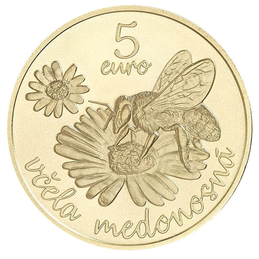 5 Euro Slovensko 2021 - Včela medonosná (UNC)
