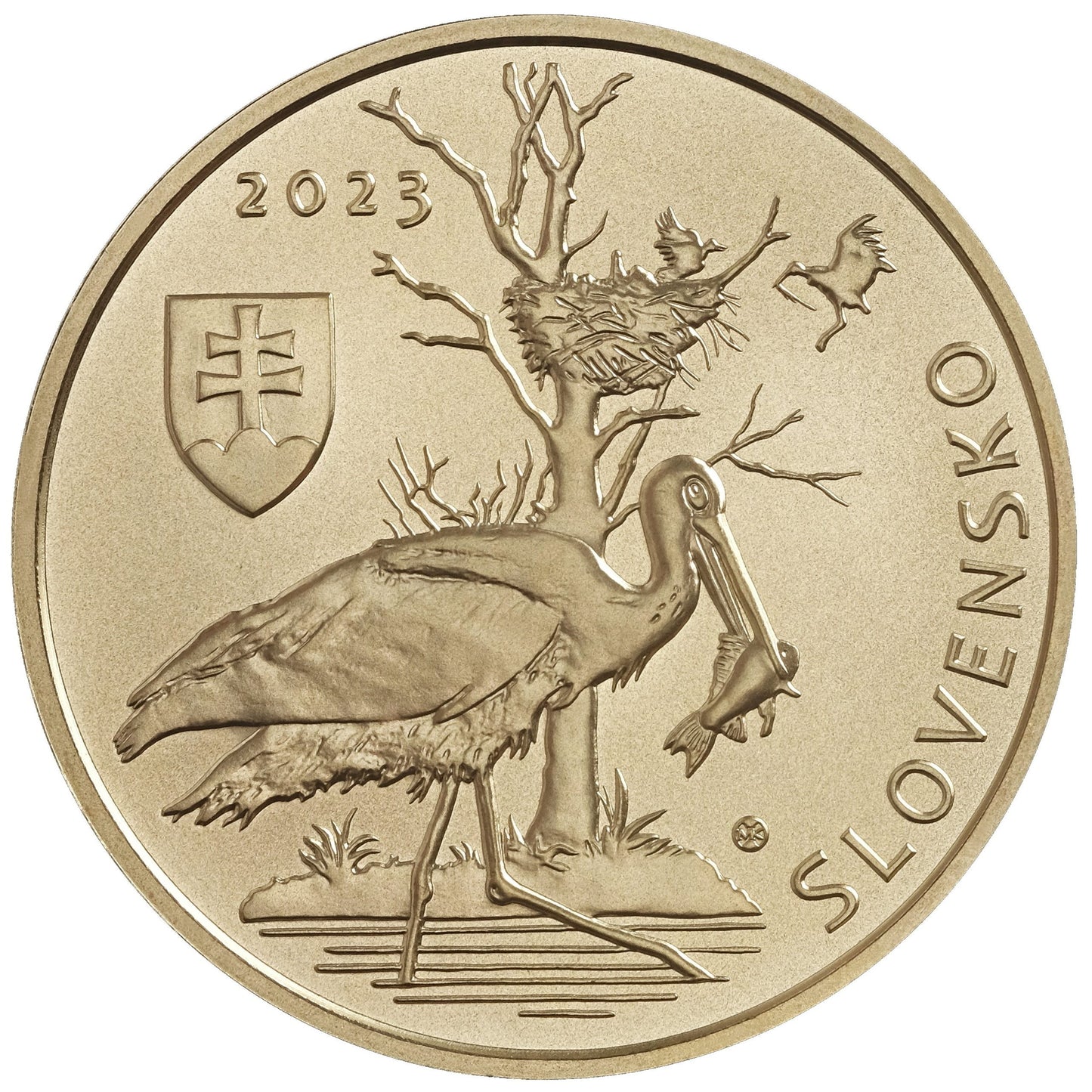 5 Euro Slovensko 2023 - Bocian čierny (UNC)