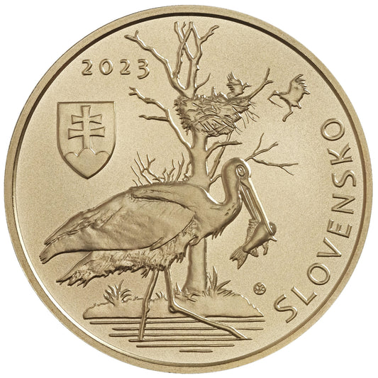 5 Euro Slovensko 2023 - Bocian čierny (UNC)