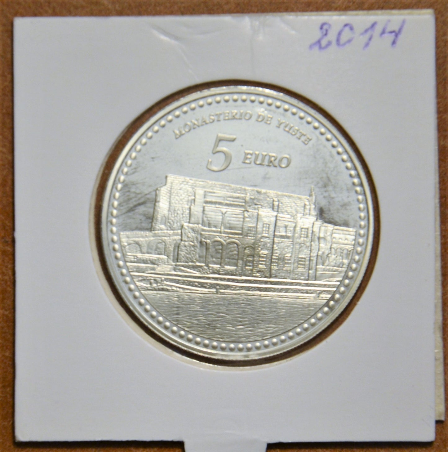 5 Euro Španielsko 2014 Monastery of Yuste (Proof)