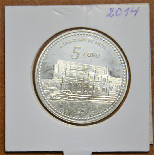 5 Euro Španielsko 2014 Monastery of Yuste (Proof)