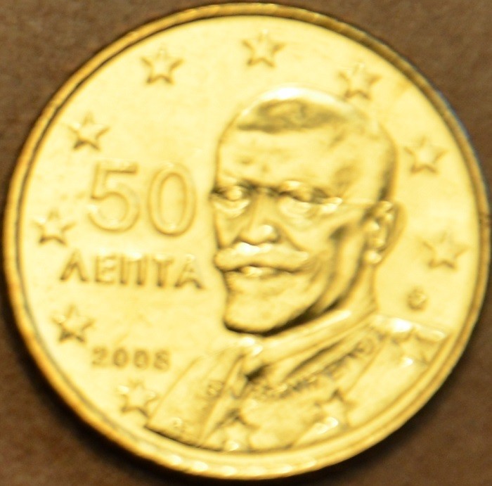 50 cent Grécko 2008 (UNC)