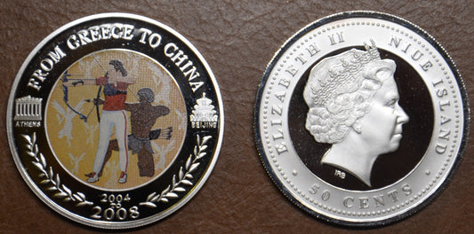Niue 50 cent 2008 - Lukostreľba (Proof)