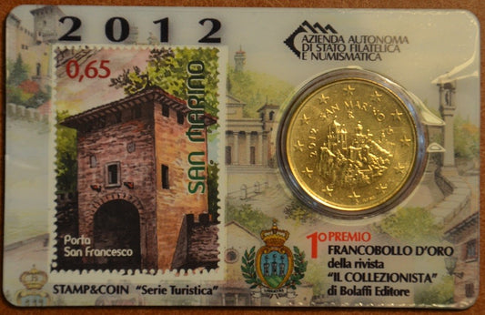 50 cent San Marino 2012 + známka III. (BU)