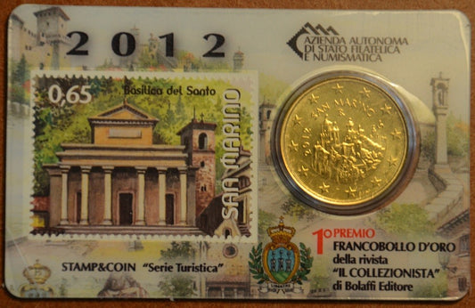 50 cent San Marino 2012 + známka IV. (BU)