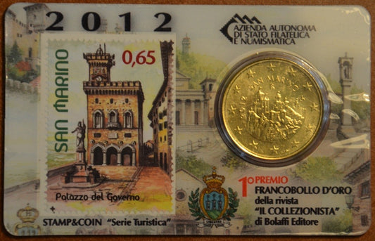 50 cent San Marino 2012 + známka V. (BU)