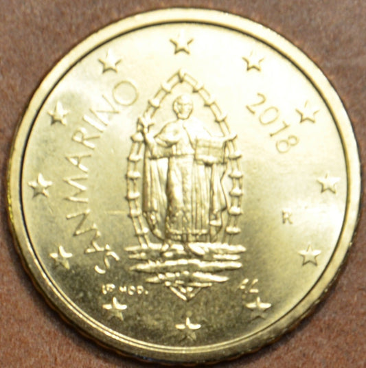50 cent San Marino 2018 - Nový design  (UNC)