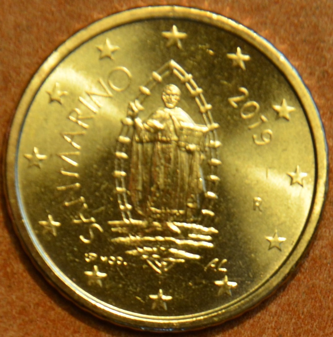 50 cent San Marino 2019 - Nový design  (UNC)