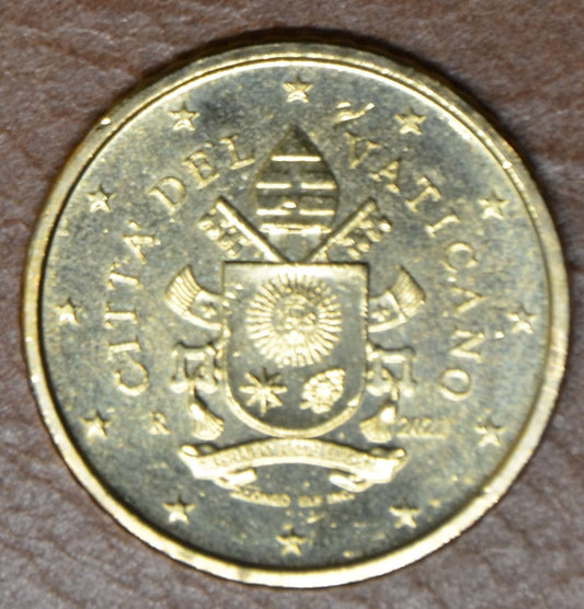 50 cent Vatikán 2021 (UNC)