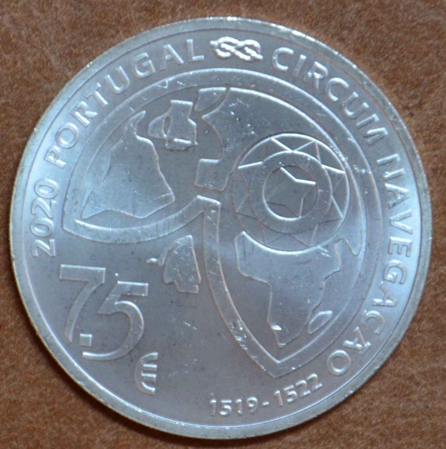 7,5 Euro Portugalsko 2020 - Circum Navegacao (UNC)