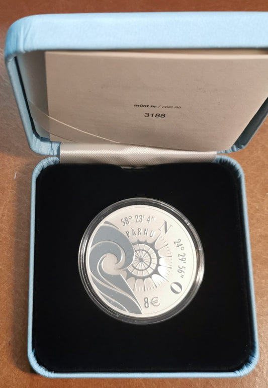 8 Euro Estónsko 2021 - Hanseatic Pärnu (Proof)