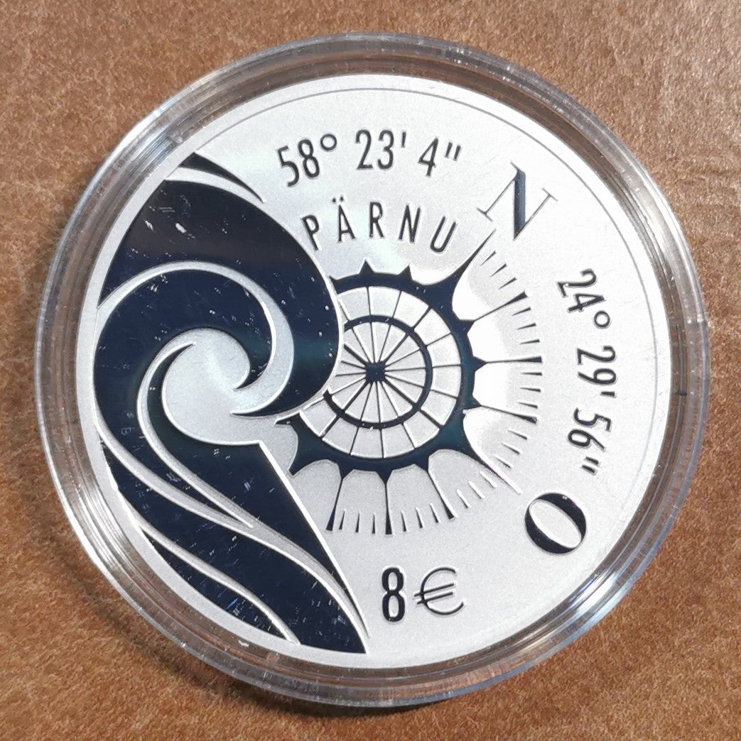 8 Euro Estónsko 2021 - Hanseatic Pärnu (Proof)