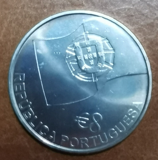8 Euro Portugalsko 2006 - 150 rokov železníc (UNC)