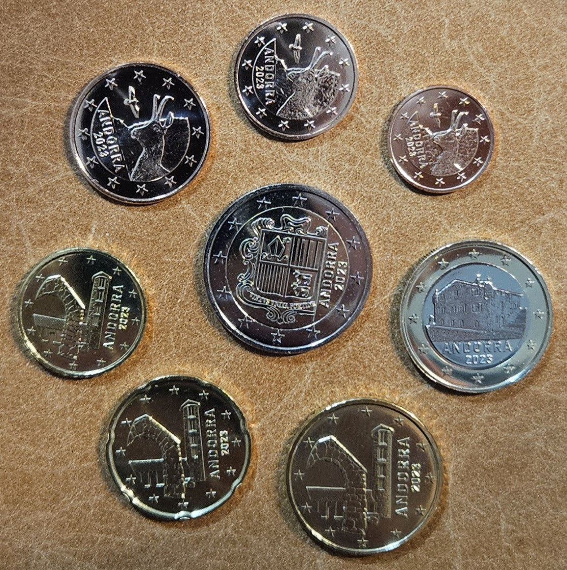 Andorra 2023 sada 8 mincí (UNC)