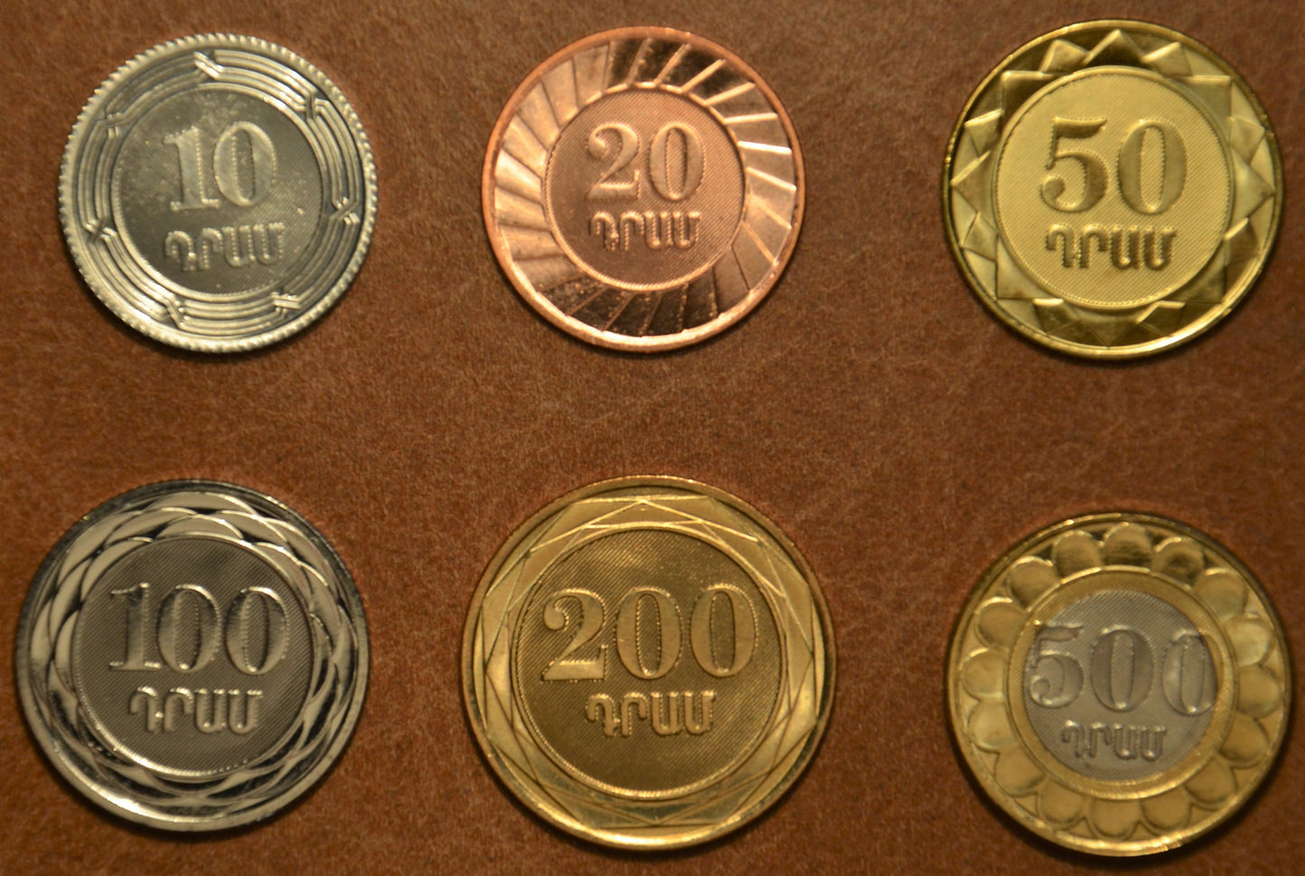 Arménsko 6 mincí 2003-2004 (UNC)
