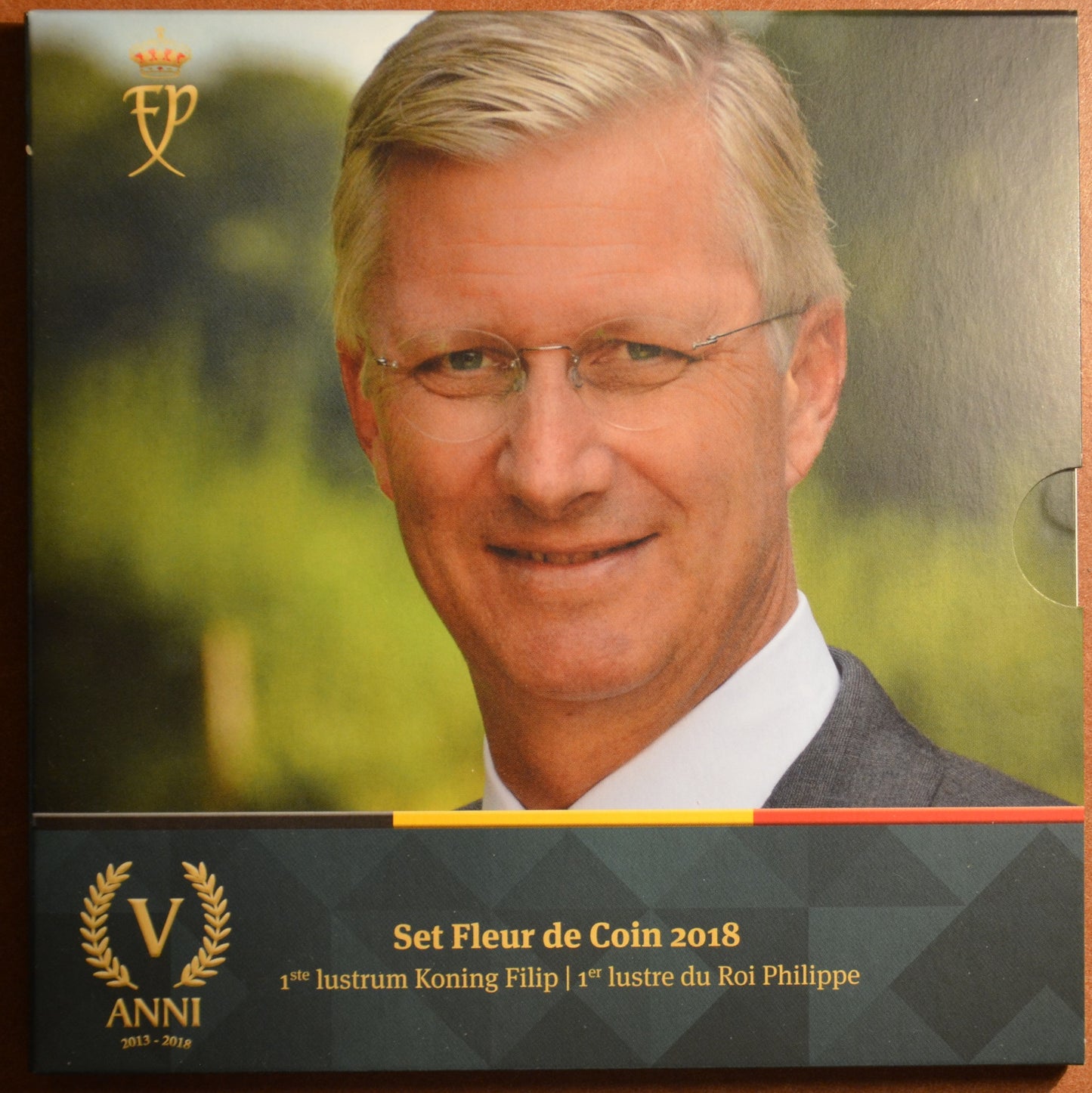 Belgicko 2018 sada s medailou Philippe (BU)